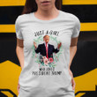 Just A Girl Who Loves President Trump Shirt Womens For Trump Shirt Trump Girl Voters Gift