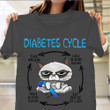 Cat Diabetes Cycle T-Shirt Funny Unique Hilarious Shirt Sayings