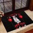 Cat Clown We All Meow Down Here Kitten Doormat Horror Doormat Halloween Home Decor