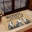 Wolves Welcome People Tolerated Doormat Indoor Welcome Mat House Decor