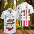 California Hawaiian Shirt Patriotic Mens California Style Clothing Gift For Bro