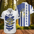 Nebraska Hawaiian Shirt Proud Of Nebraska Apparel Patriotic Button Up Shirt Clothing