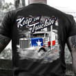 Keep On Truckin' Texas Trucker T-Shirt Proud Texan Truck Driver Shirt For Men Clothing