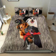Three Dachshunds Costume Halloween Bedding Set Dog Lover Halloween Gift Ideas For Adults
