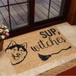 Husky Sup Witches Doormat Husky Doormat Halloween Witch Decor