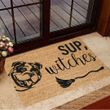 Bulldog Sup Witches Doormat Welcome Home Doormat Halloween Home Decor