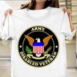Army Disabled Veteran Shirt Eagle Shield Graphic Tee Logos Veterans Day Gifts For Uncle