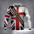 England And UK Flag Dual Citizen Hoodie Proud British Great Britain Patriotic Clothing