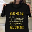DD-214 Alumni Shirt Camo Flag Retro Graphic Tees Warrior T-Shirts Patriotic Gifts For Veterans