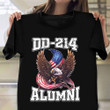 DD-214 Alumni Shirt Eagle American Military Veteran T-Shirt Army Retirement Gifts