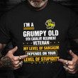 I'm A Grumpy Old 9th Cavalry Regiment Veteran Shirt Proud Veteran T-Shirt Funny Gift For Friend