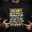 I'm A Grumpy Old Navy Veteran Shirt Sarcastic Tees Veterans Day Gifts For Husband