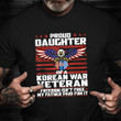 Proud Daughter Of A Korean War Veteran Shirt Eagle US Flag T-Shirt Gifts For Aunt