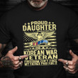 Proud Daughter Of A Korean War Veteran Shirt Vintage US Flag T-Shirt Gifts For Mom