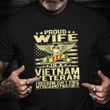 Proud Wife Of A Vietnam Veteran Shirt Eagle American Veteran T-Shirt Gifts For Best Friend