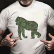 Camouflage Military Gorilla Ape Animal Camo Print Shirt Gift Ideas For Veterans Vets Day