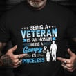 Being A Veteran Is An Honor Being A Gampy Is Priceless Shirt Veterans Day Gift For Grandad