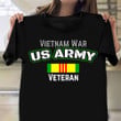 Vietnam War Veteran Army T-Shirt Proud Vietnam Veteran Shirt Gift For Dad Grandad Ideas
