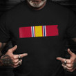 National Defense Service Medal Ribbon Shirt US Military Veteran T-Shirt Veterans Day Presents