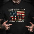 Proud Daughter Of A WWII Veteran Shirt Vintage American Flag T-Shirt Best Gift For Wife