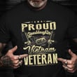 Proud Granddaughter Of A Vietnam Veteran Shirt US Flag T-Shirt Veterans Day Gifts For Employees