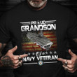 Proud Grandson Of A Navy Veteran Shirt United States Navy Veteran T-Shirt Cool Gift For Brother