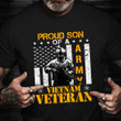Proud Son Of A Army Vietnam Veteran Shirt Vintage USA Flag T-Shirt Gifts For Army Veterans