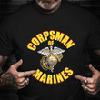 Corpsman Of Marines T-Shirt Proud USMC Marine Corpsman Shirt Apparel Gift Ideas For Veterans