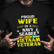 Navy Seabee Vietnam Veteran Wife Shirt Proud Wife Of Vietnam Veteran T-Shirt