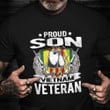 Proud Son Of A Vietnam Veteran Shirt Vintage Tee Veterans Day Gifts For Boyfriend
