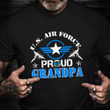 US Air Force Proud Grandpa Shirt Graphic Tee Air Force Retirement Gifts