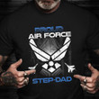 Proud Air Force Step Dad T-Shirt Proud American Shirts Step Dad Gifts Veteran Day Ideas