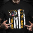 Proud Army Brother Shirt Military Pride US Flag T-Shirt Army Retirement Gifts For Brother