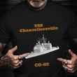 USS Chancellorsville CG-62 Shirt Navy Veteran T-Shirt Good Veterans Day Gifts
