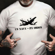 US Navy P3 Orion Stencil Shirt Navy Veteran Aviation T-Shirt Veterans Day Gift Ideas