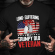 Veteran Wife Shirt Long-Suffering Wife Of A Grumpy Old Veteran T-Shirt Gift For Mom