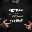 Vietnam Veteran Shirt Helicopter Proud Vietnam War Served Veterans Day Gift For Dad Grandad