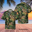 Mexican Skull And Cactus Hawaiian Shirt Beach Button Up Shirts For Men Gifts For Mexican