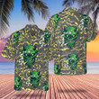 Devil Smoking Weed Hawaiian Shirt Beach Short Sleeve Button Down Gifts For Father