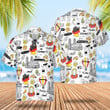 I Love Germany Hawaiian Shirt Men's Vacation Button Up Shirts Gifts For German Friends