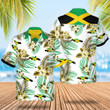 Jamaica Proud Hawaiian Shirt Button Up Beach Shirts Mens Jamaican Gifts