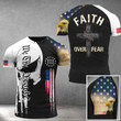 Faith Over Fear Shirt We The People Men's Christian T-Shirt Gifts For Husband