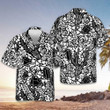 Deer Skull Pattern Hawaiian Shirt Button Down Beach Shirts Gift Ideas For Uncle