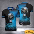 Customized Skull My Body Is Here But I Left My Heart Polo Shirt Gifts For Fishing Lovers