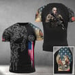 James Madison With Gun Shirt Camo Skull We The People USA Flag Patriotic Men's T-Shirt