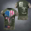 We The People Skull American Flag Shirt Don't Tread On Me Patriotic Clothing For Gun Supporters