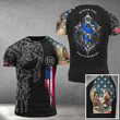 Thin Blue Line Cross Honor The Peacemakers Shirt Gifts For Law Enforcement Officers