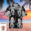 Custom Hawaiian Shirt With Dog Face Funny Dog Space Button Up Shirt Gifts For Pet Lovers