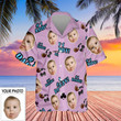 Custom Hawaiian Shirts With Face #1 Daddy Cute Button Up Shirt Gifts For Father's Day