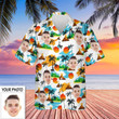 Custom Face Beach Sunset Hawaiian Shirt With Personal Photo My Face Hawaiian Shirt
